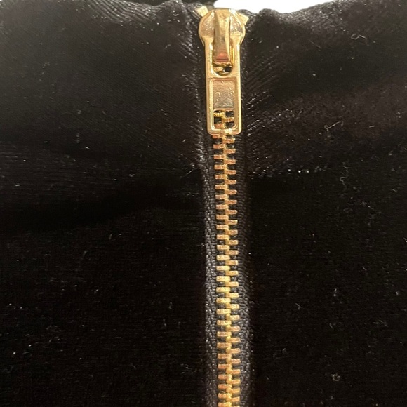 Fashion Nova - Velvet Black Dress with Shoulder Pads - Women’s Size Small - Picture 7 of 8